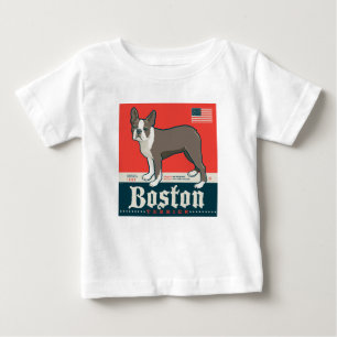 Patriotic Boston Terrier Baby T-Shirt