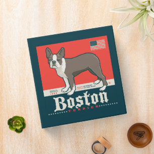 Patriotic   Boston Terrier Binder