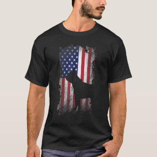 Patriotic Boston Terriers American Flag Cool Dog T-Shirt