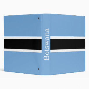 Patriotic Botswana Flag Binder