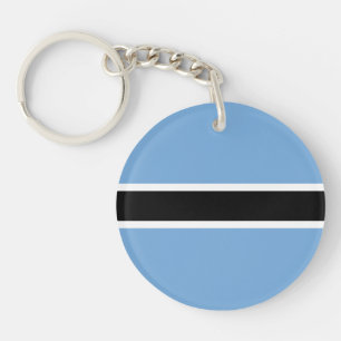 Patriotic Botswana Flag Keychain