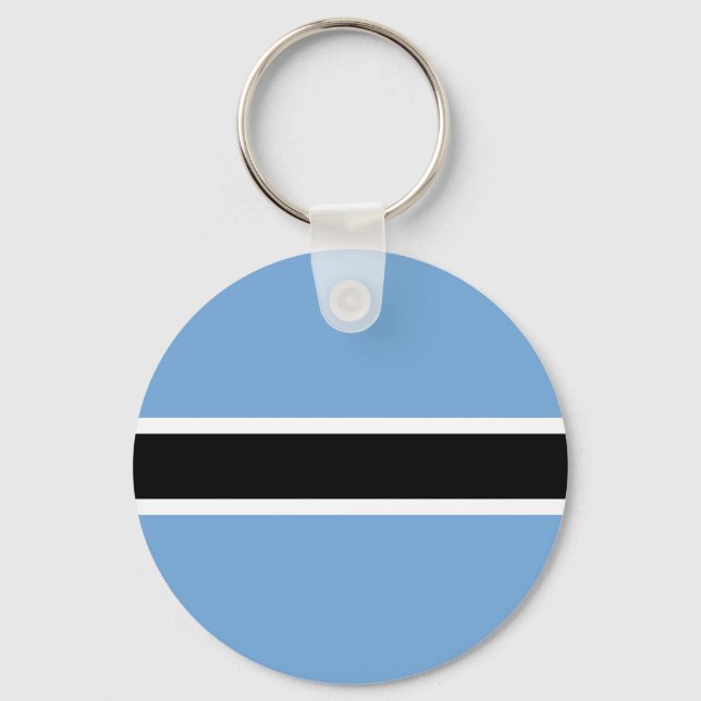 Patriotic Botswana Flag Keychain (Front)
