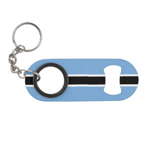 Patriotic Botswana Flag Keychain Bottle Opener