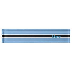 Patriotic Botswana Flag Nameplate