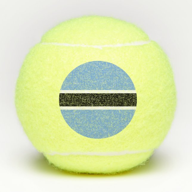 Patriotic Botswana Flag Tennis Balls (Front)