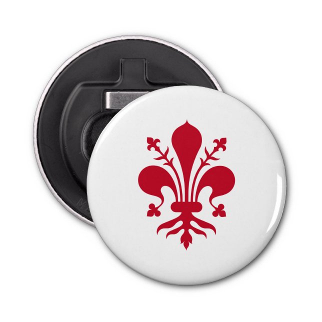 Patriotic bottle opener with Flag of Florence (Front)