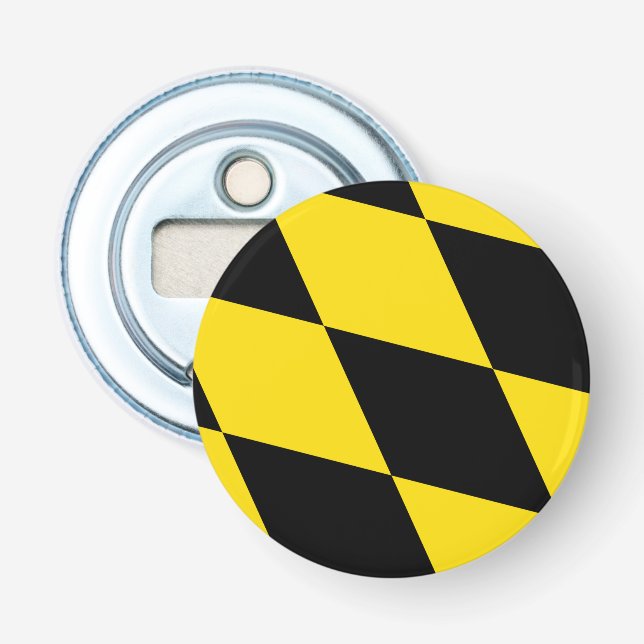 Patriotic bottle opener with Flag of Munich (Front)