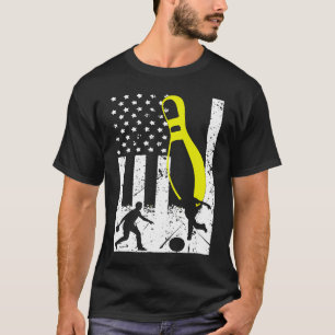 Patriotic Bowling Team Trophy T-Shirt