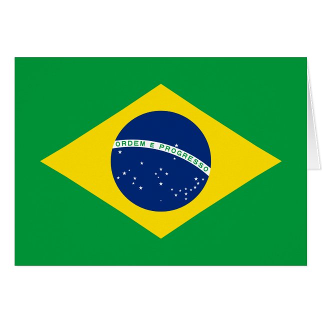 Patriotic Brazil Flag (Front Horizontal)