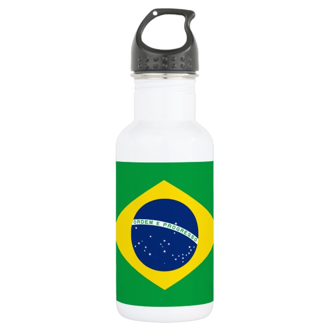 Patriotic Brazil Flag 532 Ml Water Bottle (Front)