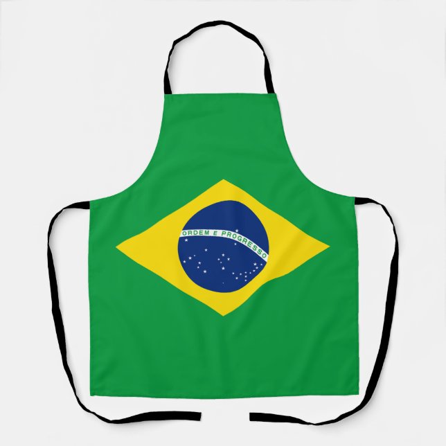 Patriotic Brazil Flag Apron (Front)