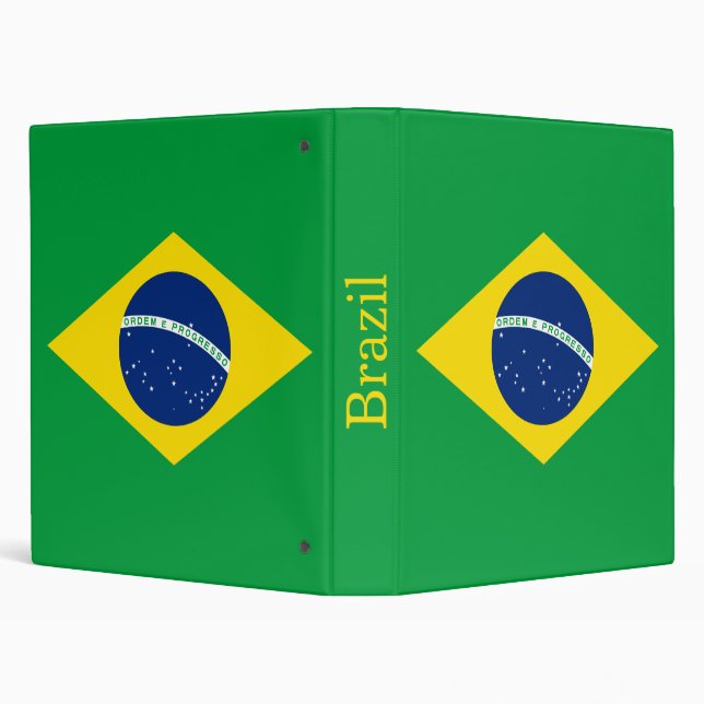 Patriotic Brazil Flag Binder (Background)