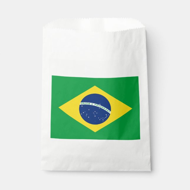 Patriotic Brazil Flag Favour Bag (Front)
