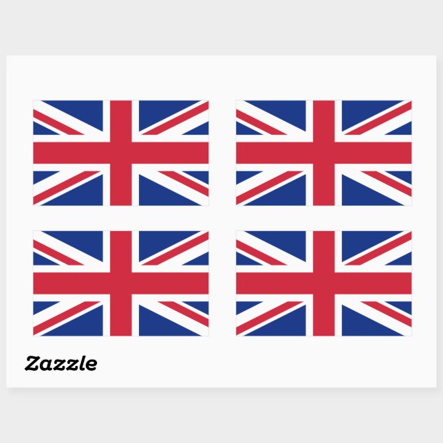 Patriotic British Union Jack Flag  Sticker (Sheet)