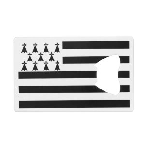 Patriotic Brittany Flag Credit Card Bottle Opener