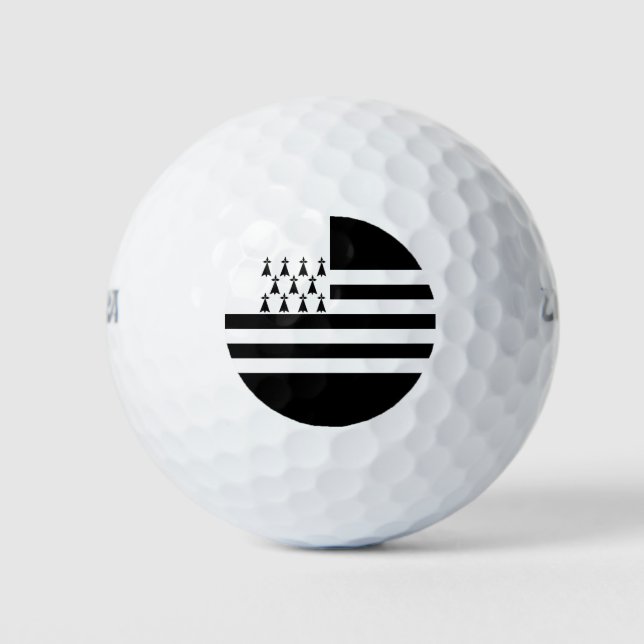 Patriotic Brittany Flag Golf Balls (Front)