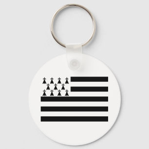 Patriotic Brittany Flag Keychain