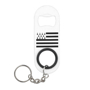 Patriotic Brittany Flag Keychain Bottle Opener