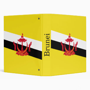Patriotic Brunei Flag 3 Ring Binder