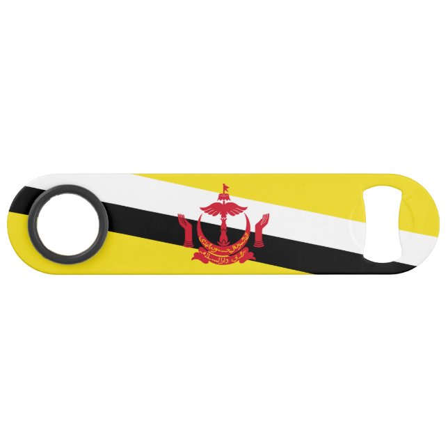 Patriotic Brunei Flag Bar Key (Back Horizontal)