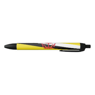 Patriotic Brunei Flag Blue Ink Pen