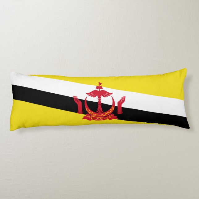 Patriotic Brunei Flag Body Pillow (Back)