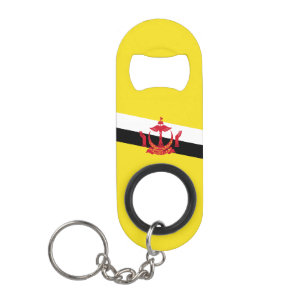 Patriotic Brunei Flag Keychain Bottle Opener