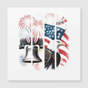 Patriotic Brushstroke – Fireworks, Flag, Eagle