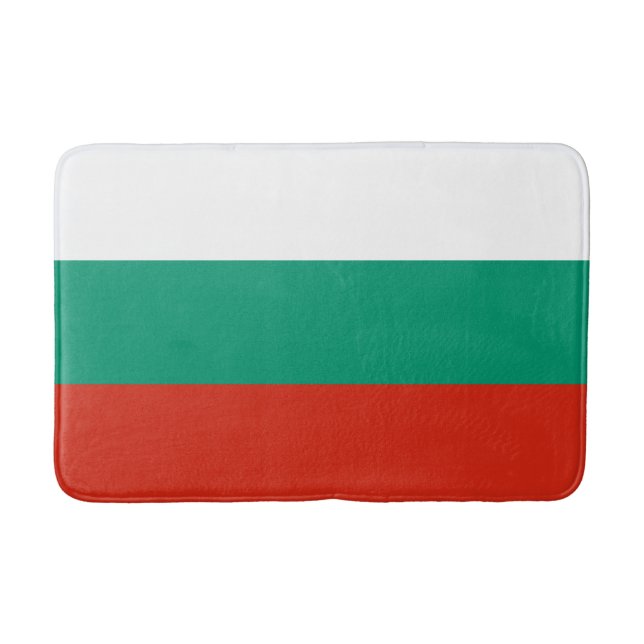 Patriotic Bulgarian Flag Bath Mat (Front)