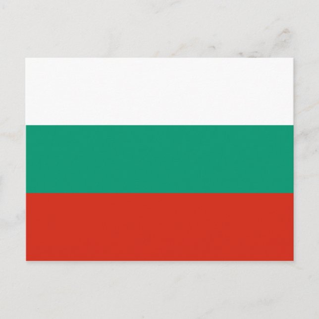 Patriotic Bulgarian Flag Postcard (Front)