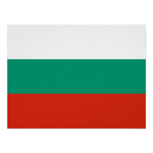 Patriotic Bulgarian Flag Poster