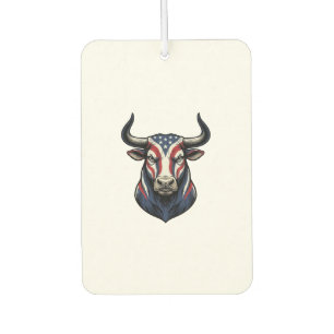 Patriotic Bull Head Vintage Engraving Design_1 Air Freshener