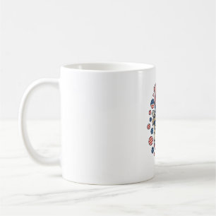 Patriotic Bulldog Vintage Engraving Shirt Design ( Coffee Mug