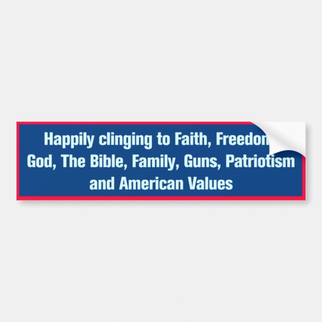 Patriotic Bumper Sticker (Front)