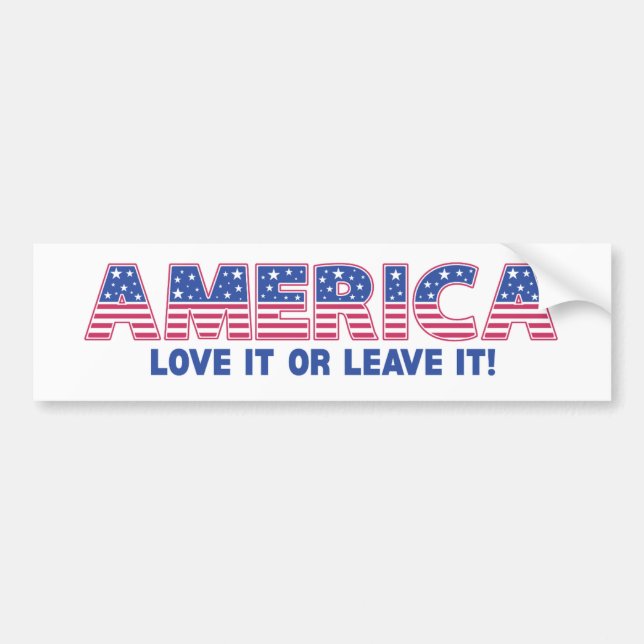 Patriotic Bumper Stickers (Front)