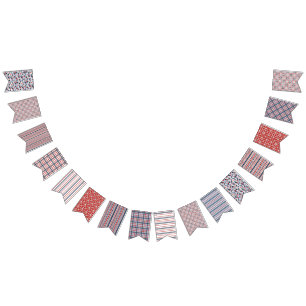 Patriotic bunting bunting flags