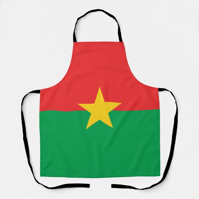Patriotic Burkina Faso Flag Apron (Front)