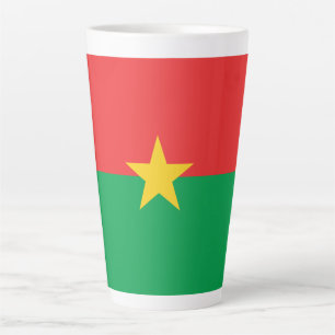 Patriotic Burkina Faso Flag Latte Mug