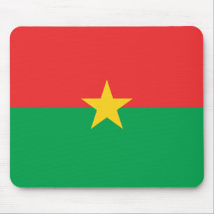 Patriotic Burkina Faso Flag Mouse Pad