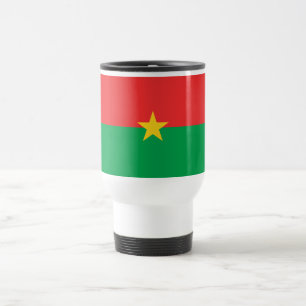 Patriotic Burkina Faso Flag Travel Mug