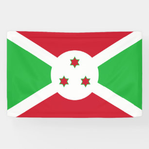 Patriotic Burundi Flag Banner