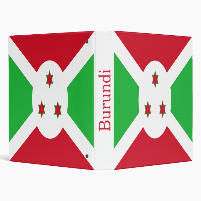 Patriotic Burundi Flag Binder (Background)