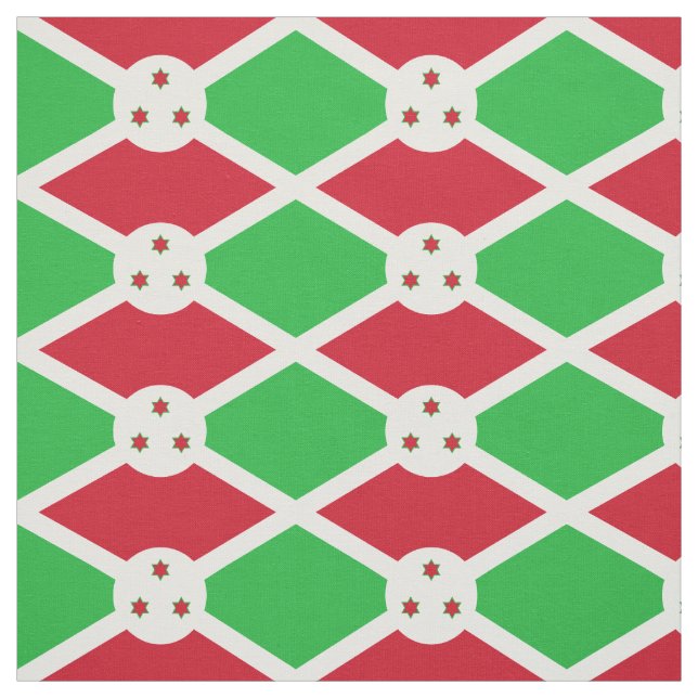 Patriotic Burundi Flag Fabric (Swatch)