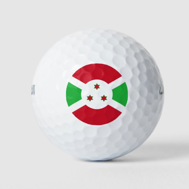 Patriotic Burundi Flag Golf Balls (Front)