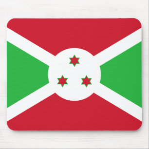 Patriotic Burundi Flag Mouse Pad