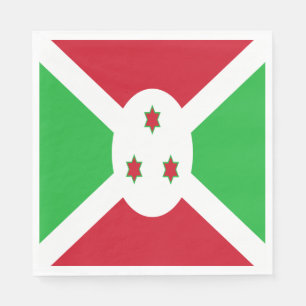 Patriotic Burundi Flag Napkin