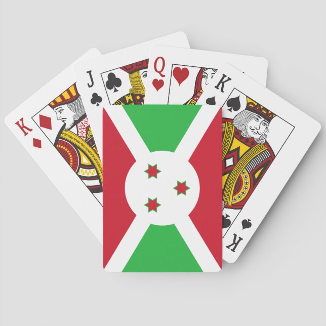 Patriotic Burundi Flag Playing Cards (Back)