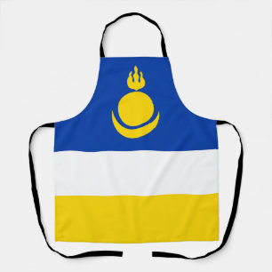 Patriotic Buryatia Flag Apron