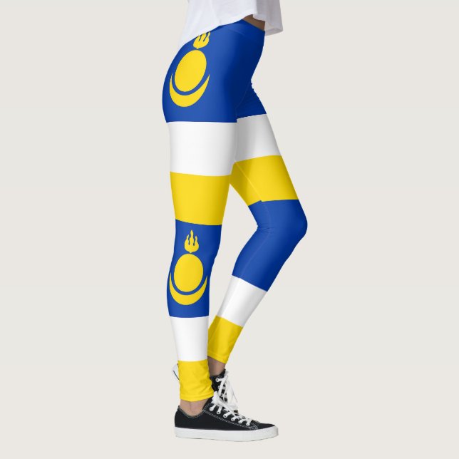 Patriotic Buryatia Flag Leggings (Right)