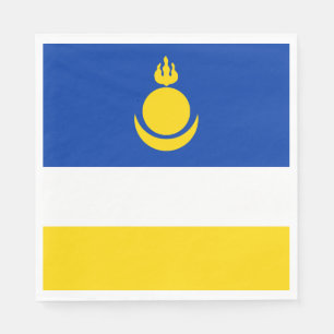 Patriotic Buryatia Flag Napkin
